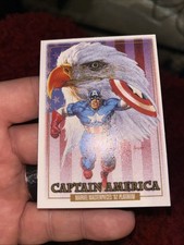 2024 SkyBox Marvel Masterpieces 92 Platinum Captain America #16 Leather