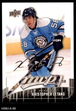 2009 Upper Deck MVP #68 Kristopher Letang Penguins 8 - NM/MT