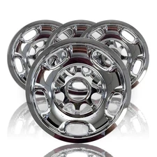 4 17" 8 Lug CHROME Wheel Skins Covers hubcaps for Chevy Silverado 2500 3500 HD
