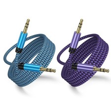 3.5mm Audio Cable,5FT 2Pack Aux Cord 3.5 mm Male to Car Stereo Jack...