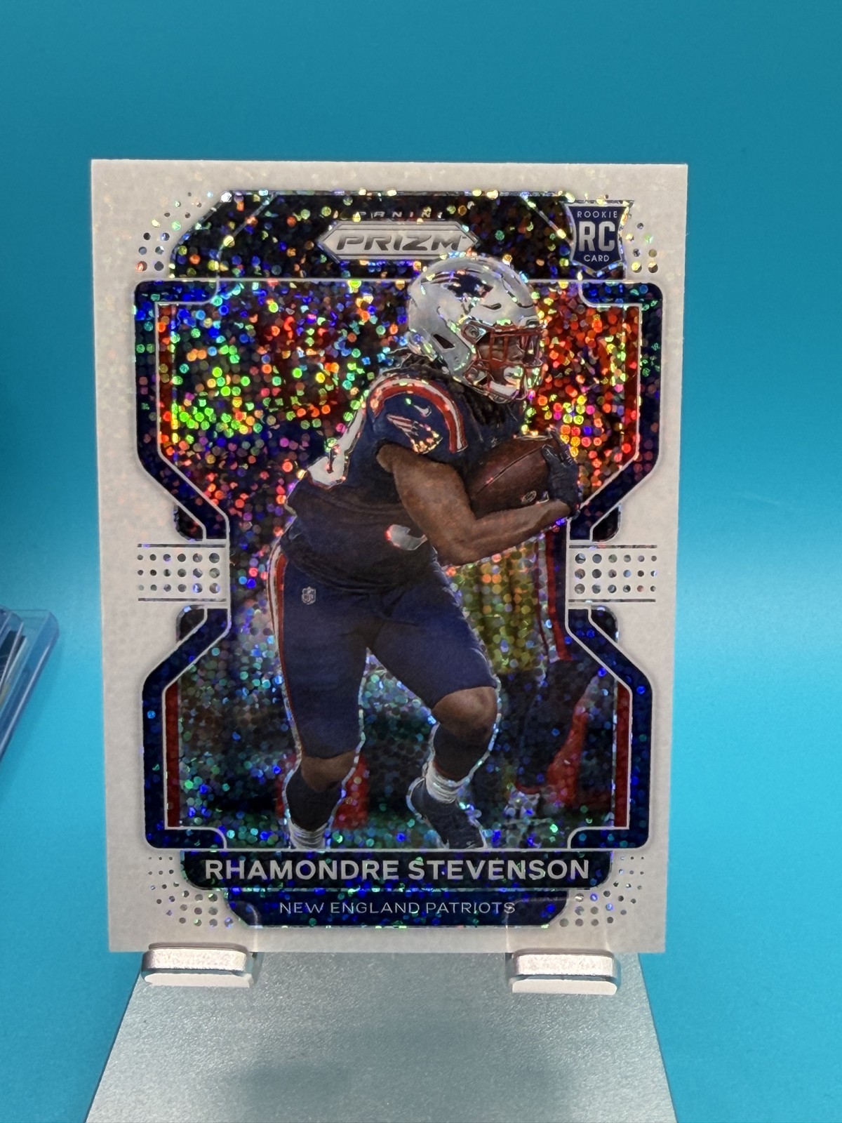 2021 Panini Prizm - Rookie Rhamondre Stevenson #367 White Sparkle Prizm (RC)