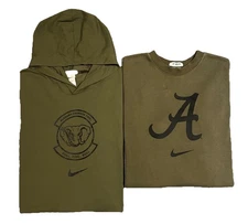 Lot 2 Nike ALABAMA CRIMSON TIDE Salute 2 Service Player Issued #37 Bolin Apparel