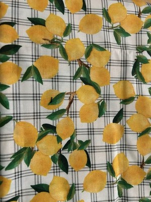 3 Wishes White Cottage Farm by Beth Albert 20878 White Trailing Lemons Cotton