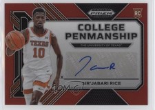 2023 Prizm Draft Picks College Penmanship Red 127/199 Sir'Jabari Rice Auto 16ze