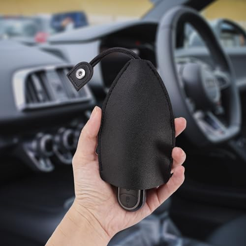 2Pcs PU Leather Key Fob Case Car Key Case Holder Creative Pull-Out Key Case - Picture 5 of 7