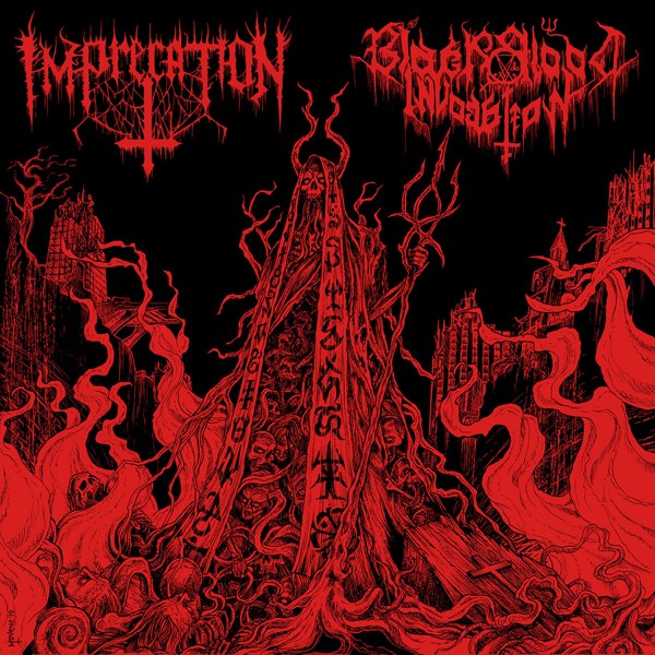 Imprecation / Black Blood Invocation Diabolical Flames Of The Ascended Plague LP