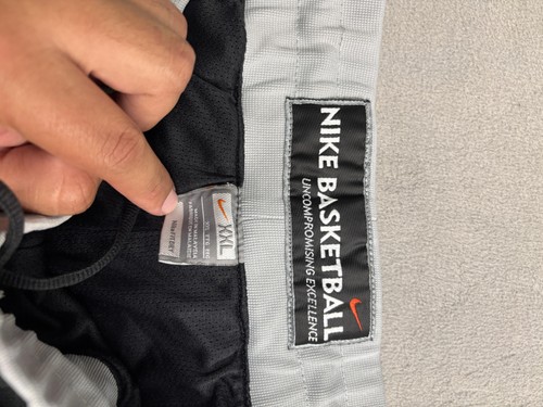 Nike Basketball Pants Mens 2XL Black Tearaway Warm Up Yellow Stripe NBA Athletic - Picture 6 of 7