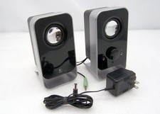 Logitech LS11 Stereo Multimedia Phone MP3 PC Computer Speakers 3.5mm Jack Tested