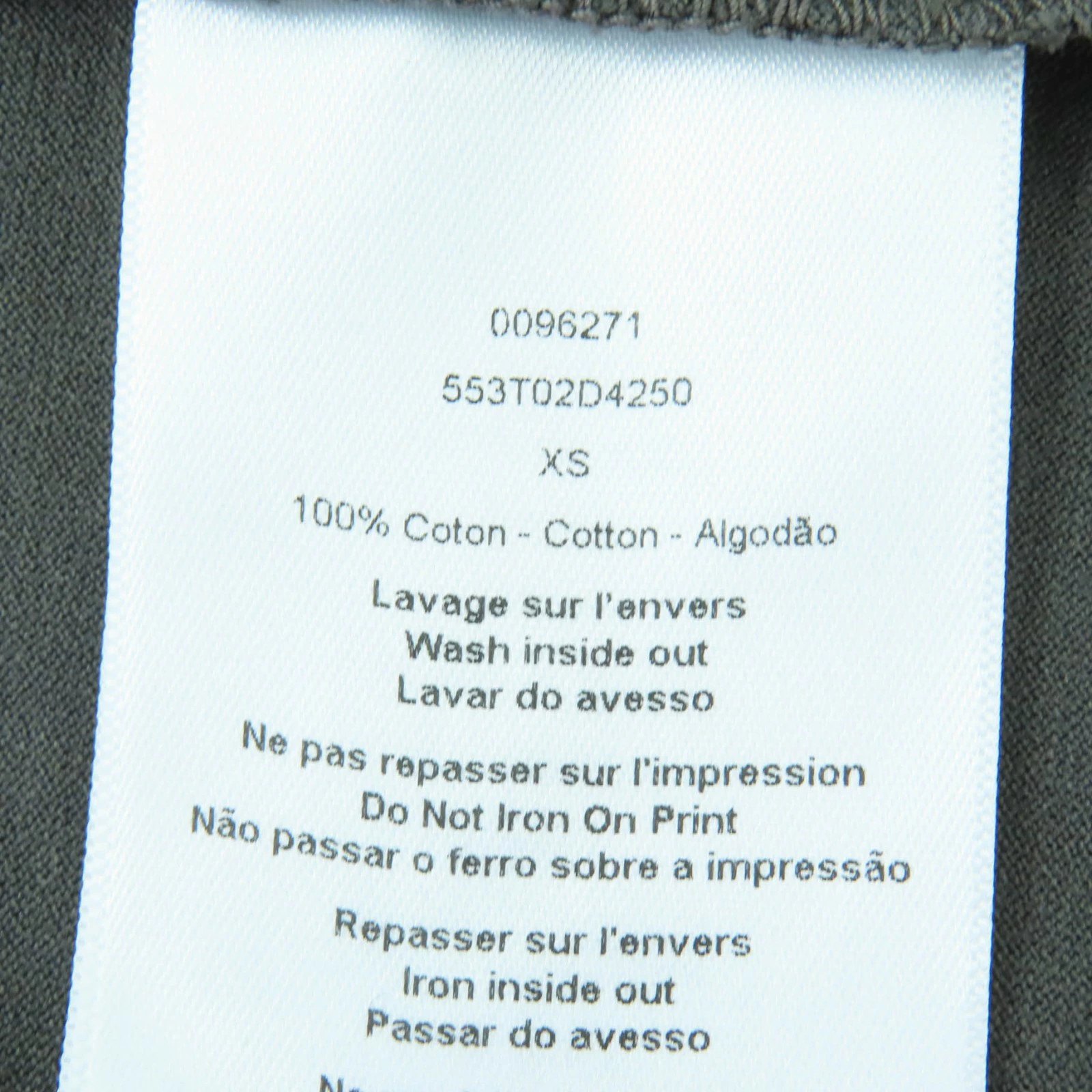 Christian Dior Ladies J'adore Cotton Jersey Tank Top Charcoal Gray Xs Italy thumbnail 6