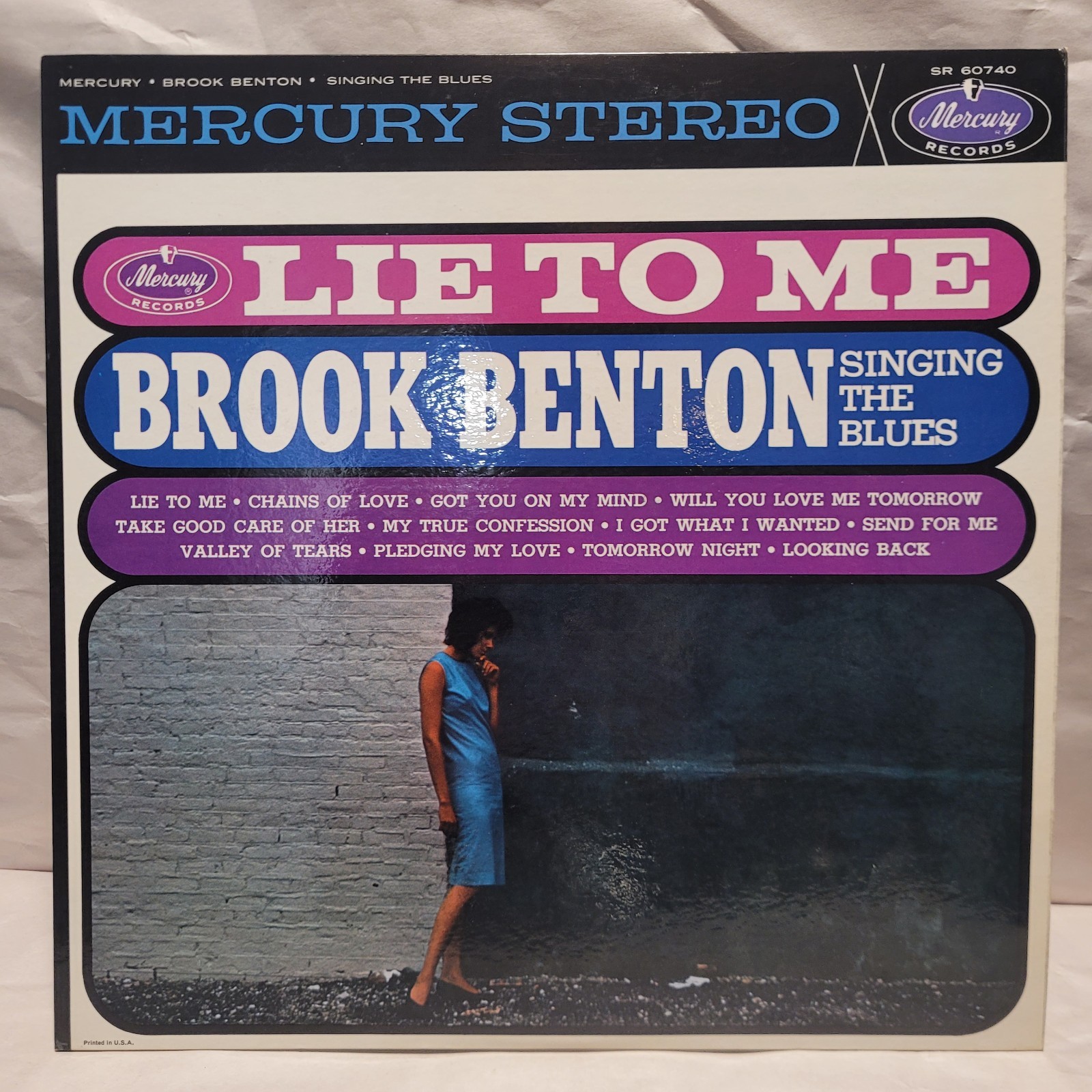 HEAR👂Brook Benton Singing The Blues Mercury Stereo Soul R&B LP Lie To Me EX