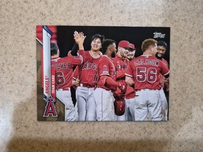 2020 Topps Series 1 ANGELS TEAM OHTANI GOLD PARALLEL #/2020 SP #19 LAA