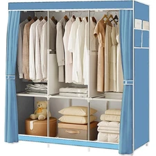 Heavy Duty Clothes Rack Wardrobe Hanger Garment Storage Stand Closet Organizer