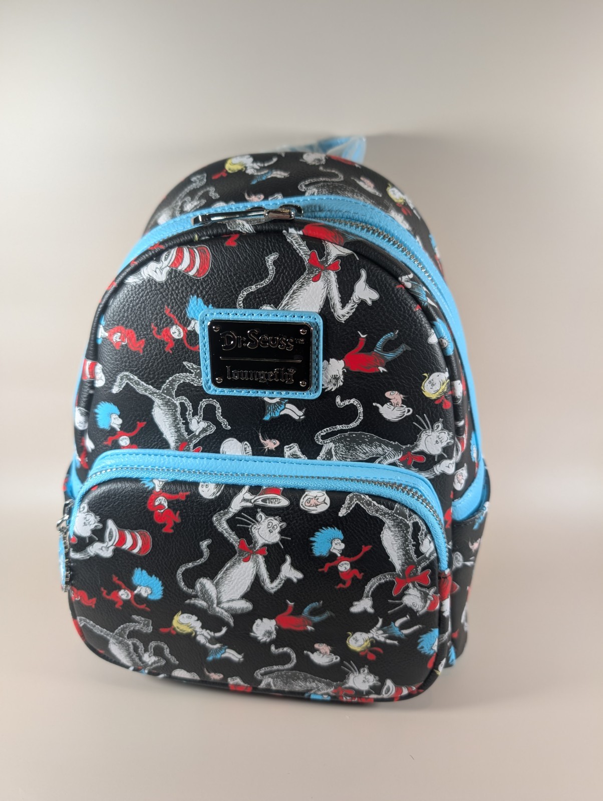Loungefly Dr. Seuss Cat in the Hat AOP Mini Backpack
