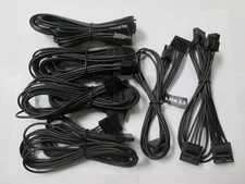 Seasonic Modular Sleeved Sata and Molex Power Cables #2 NEW!