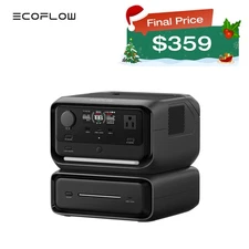 EcoFlow 572Wh Portable Power Station River 3 Plus with EB300 Extra Battery