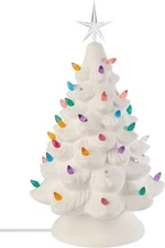 Creative Hobbies Ready to Paint Ceramic Bisque, Large 15.5" Christmas White 