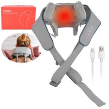 Nackenmassager mit Wärme, Nackenmassagegerät Schulter Massagege,Schultermassage