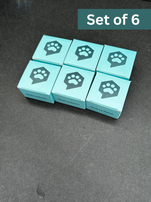 FluentPet  Buttons - Set of 6 - Recordable  - Louder & Clearer – SpeakUp