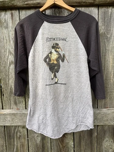 70s Fleetwood Mac Tusk Tour 3/4 Slv Raglan T Shirt G 1970s vintage concert t-shirt, vintage, single stitch, B+ condition