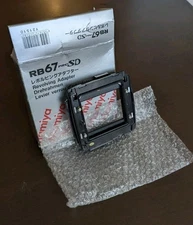 Mamiya RB67 Pro SD Film Back Revolving Adapter 6x7 🌿MINT🌿 w/ Original Box