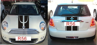 For Mini Cooper Countryman R60 Hood and Trunk Stripes Decor Decals