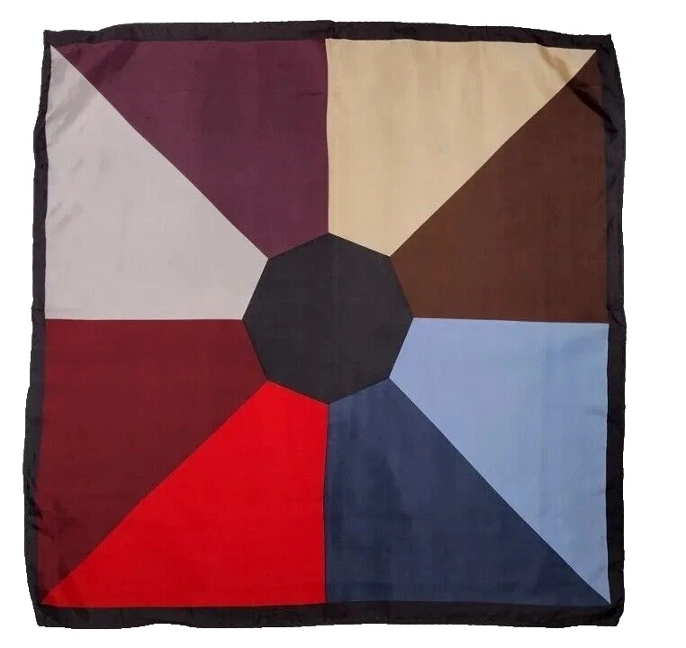 Pañuelo vintage Hankie MOD años 70 multicolor multiusos noche ropa para hombre Foto 2 de 4