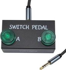 Dual Switch Pedal for Guitar Effect With TRS Cable Latch
