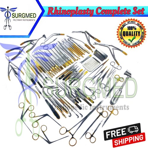Major rhinoplasty instruments set of 83 Pcs,Nose and plastic surgery surgical