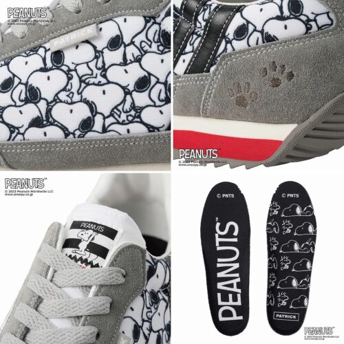 PEANUTS SNOOPY Sneaker Collaboration Model 2 Types 24cm-27cm Made in JAPAN NEW - Picture 12 of 27
