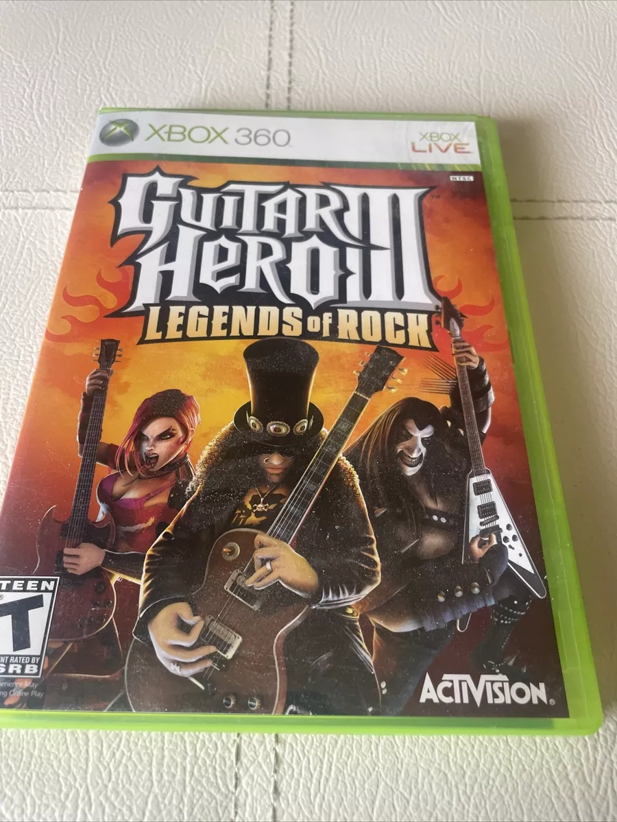 Guitar hero legends of rock hotsell xbox 360