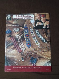 Vtg Rare Design Original Tribal Beading Friendship Bracelets Pattern '90 Bk#2152