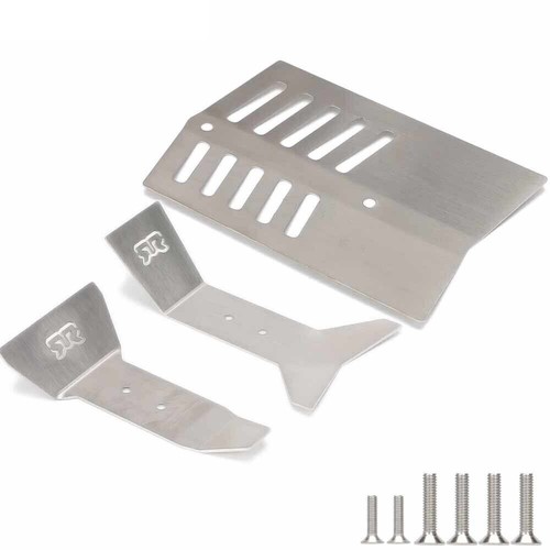 1 juego de armadura de chasis de placa deslizante de acero inoxidable para camión ARRMA 1/8 Big Rock Nero - Imagen 5 de 10