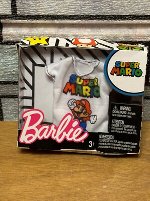 New Barbie Super Mario Multi-Color Top Fashion Pack, Free