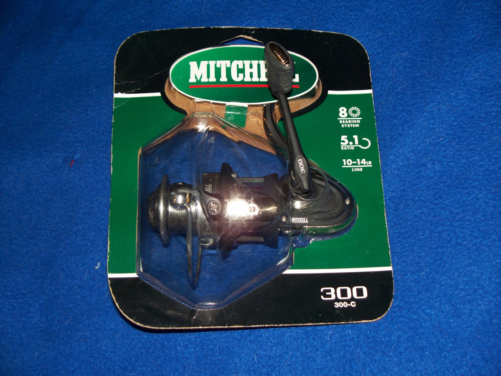 Mitchell 300-C Fishing Reel, New In Plastic Holder