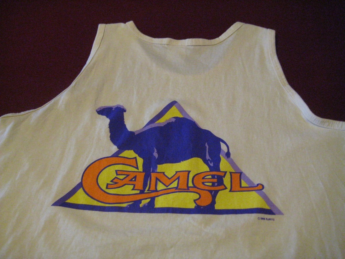 5WB671【90s】vintage CAMEL ロゴ　タバコ　タンクトップ Vintage 90s Camel Cigarette Promo Deadstock tank top Size XL