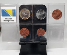 KMS Bosnien-Herzegowina  - 5 M&uuml;nzen 10, 20, 50 Cents, 1, 2 Mark-, pr&auml;gefrisch