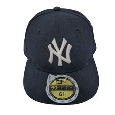New Era 59Fifty New York Yankees Fitted Hat Blue 6 1/2 Youth Kids MLB