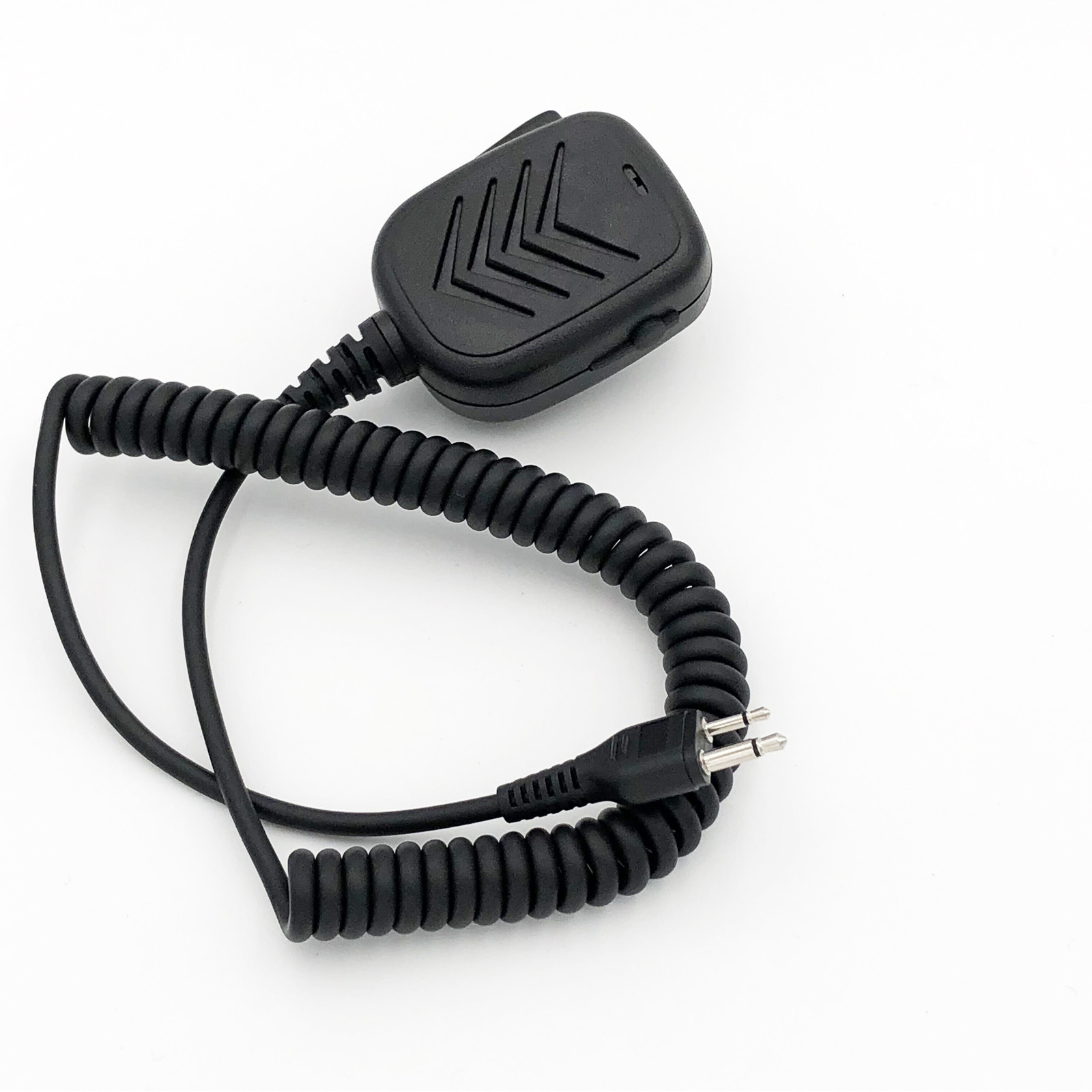 Speaker Mic PTT 2-Pins Straight Connector for ICOM, YAUSE, Vertex Standard Radio