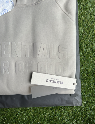 人気話題！FOG FEAR OF GOD ESSENTIALS LOS ANGELS HOODIE GREY Fear of God Essentials Fleece Hoodie Light Heather Gray