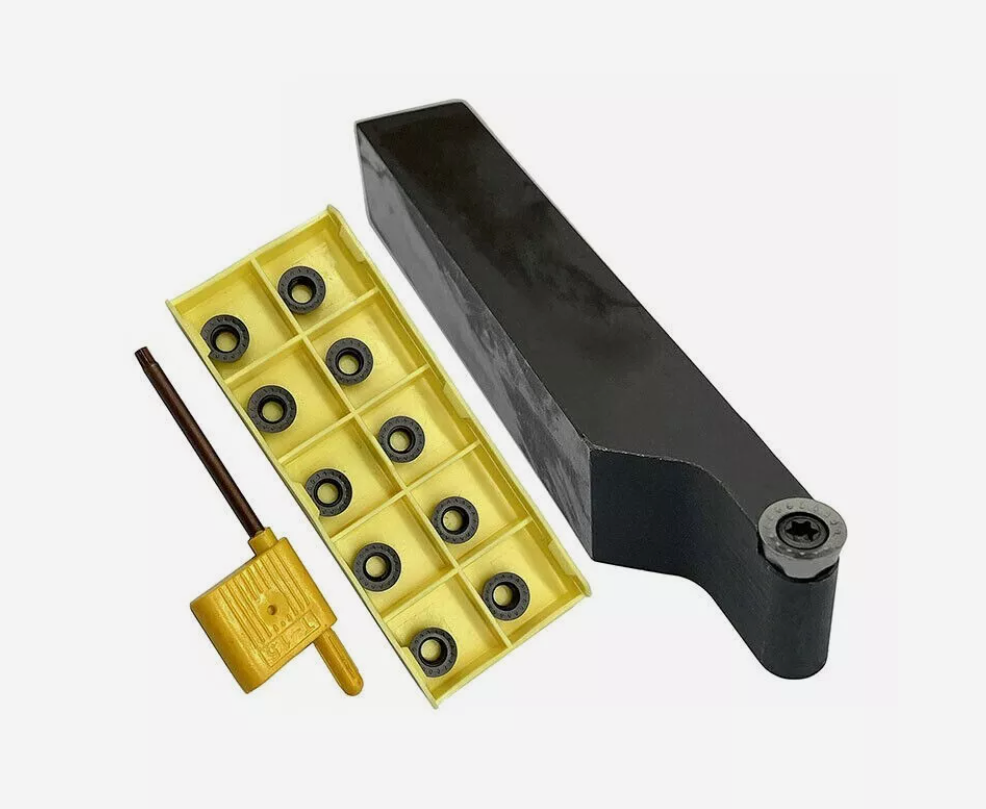 SRAPR1616H10 External lathe turning tool holder + RPMT10T3MOE-JS LF6018 insert