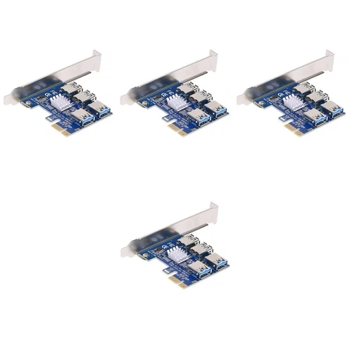  Set of 4 PCI-E-Erweiterungskarte PCIe-Erweiterungskarte Riser -Adapter