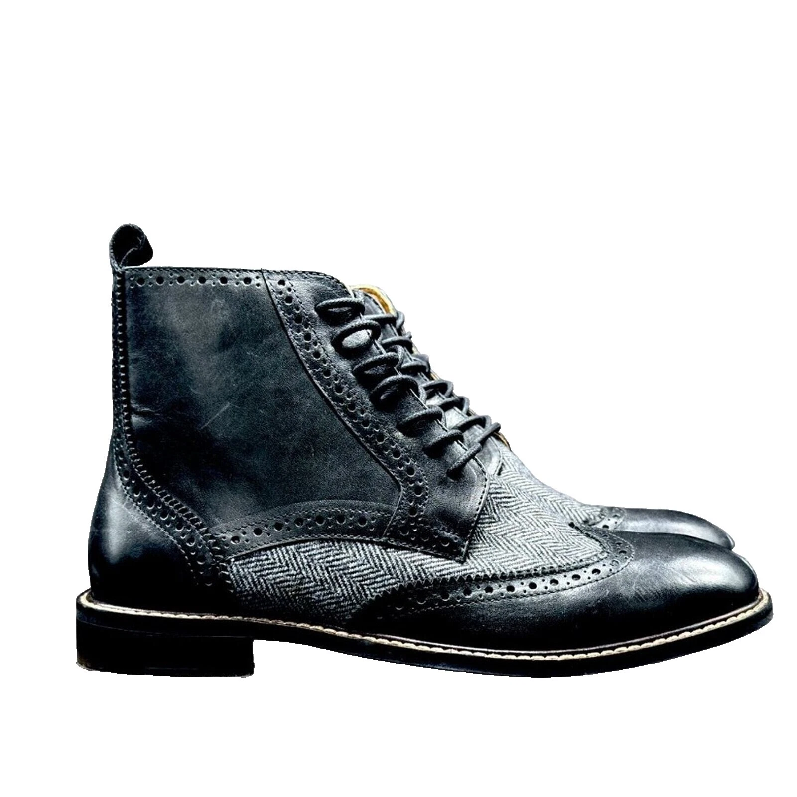 Botas negras de espiga para hombres