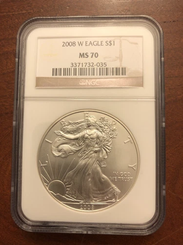 2008 Silver Eagle  NGC MS70