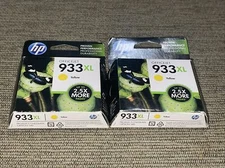 2 HP 933XL (CN056AN) Yellow Office jet Ink Cartridges Expired