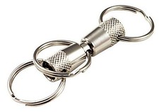 Lucky Line 3-Way Pull Apart Keychain, Silver, 1 pack 71501 