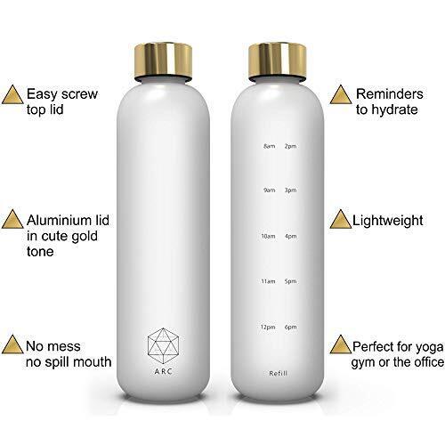 Arc Bottle Water Bottle With Time Marker Motivational Water Bottles With Times T - Picture 2 of 9