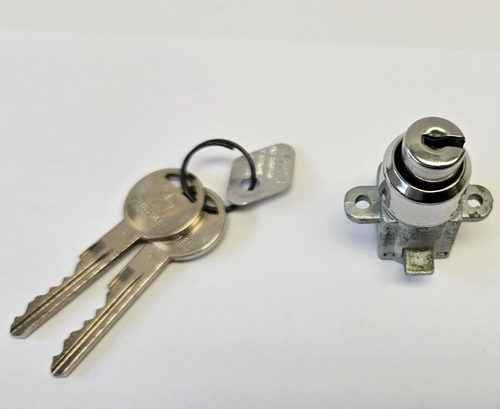 1968 Dodge Plymouth Glove Box Lock Cylinder & Keys 2862682 NOS - Picture 4 of 8