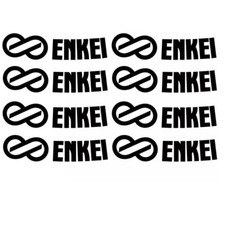 8x Enkei Wheel Logo Die-cut Stickers Decals Colors To Choose Gtc01 Rpf1 Pf01