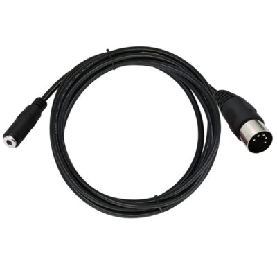 DIN 5 Pin Plug Male to 3.5mm Female AUX Headphone Stereo Jack 5pin Adapter Cable