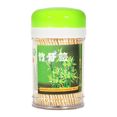 Zahnstocher Bambus 300st. Bamboo Toothpicks Zahnhölzer